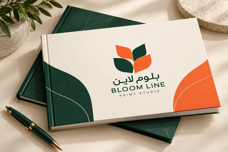نموذج طباعة بروفايلات بهوية بلوم لاين للطباعة