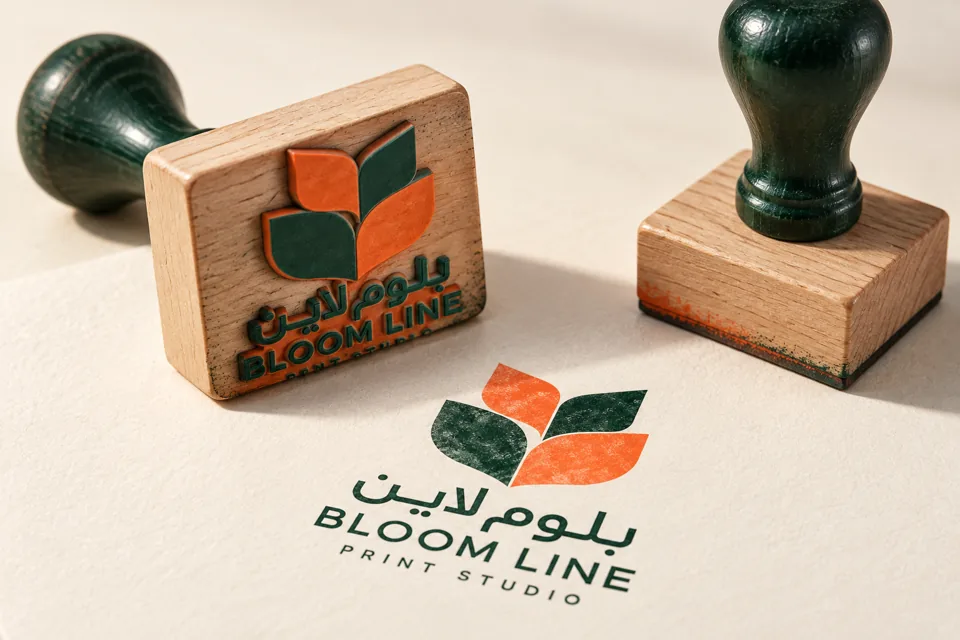 نموذج طباعة أختام بهوية بلوم لاين للطباعة